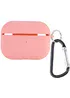 Силіконовий футляр з мікрофіброю для навушників Airpods Pro 2 Рожевий / Pink