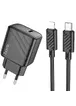 СЗУ Hoco CS22A Value PD30W + Type-C to Lightning Black