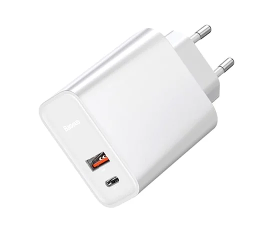 СЗУ Baseus Speed PPS 30W Type-C + USB Белый