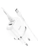 СЗУ Hoco N4 (2USB/2.4A) + Type-C Білий