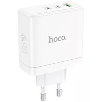 СЗУ Hoco N30 Glory PD65W (2Type-C/1USB) White