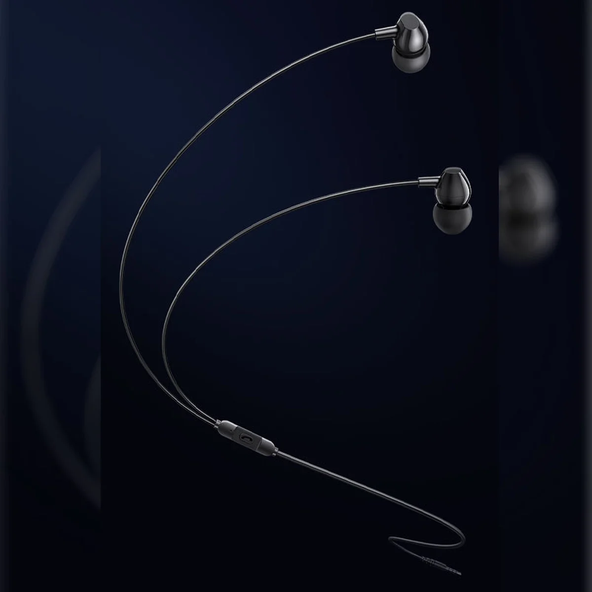 Наушники Usams US-SJ594 EP-47 с микрофоном (3.5mm/1.2m) Black