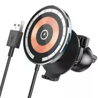 Автодержатель с БЗУ Hoco CW42 магнитный Black