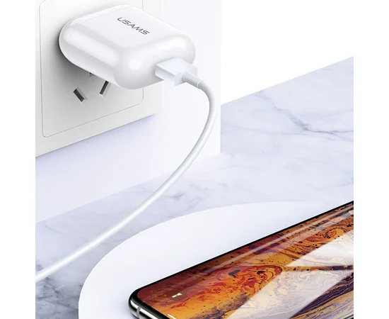 СЗУ Usams US-CC078 T19 USB Travel Charger Белый