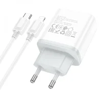 СЗУ Hoco C104A PD 20W Type-C to Lightning White