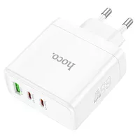 СЗУ Hoco N30 Glory PD65W (2Type-C/1USB) White