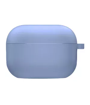 Силиконовый футляр с микрофиброй для наушников Airpods Pro 2 Лиловый / Lilac Pride