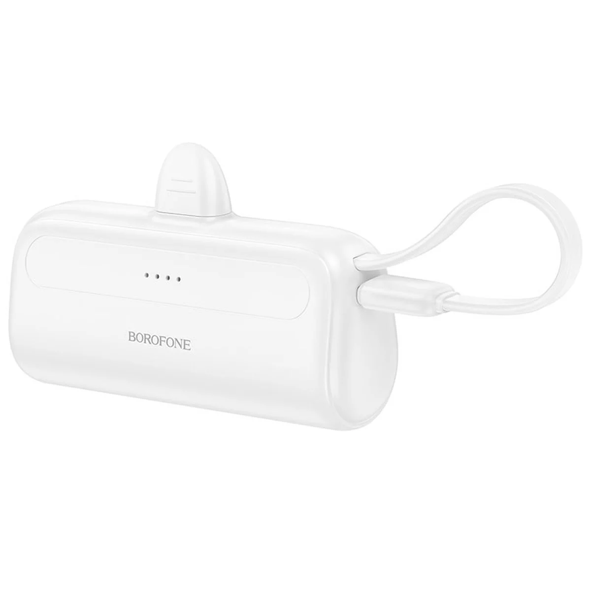 Портативное зарядное устройство Power Bank BOROFONE BJ41 Pocket with cable 5000 mAh White