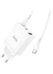 СЗУ Hoco N33 Start PD35W (2C/1A) + Type-C to Type-C White
