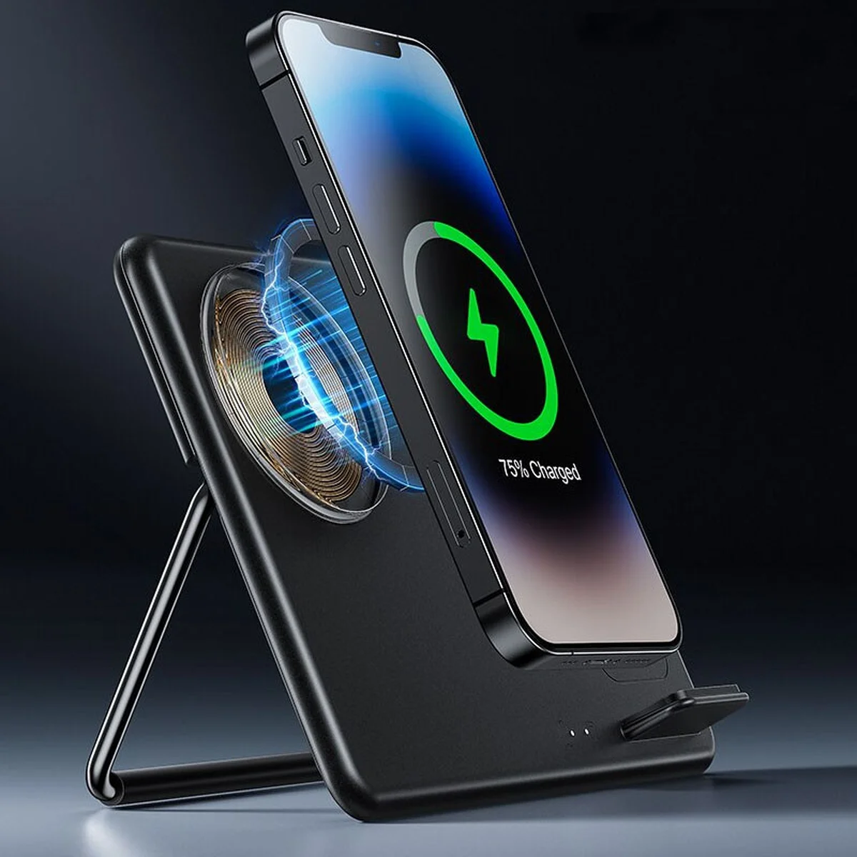 БЗУ Hoco CQ1 Geek folding 3-in-1 (for iWatch) Black