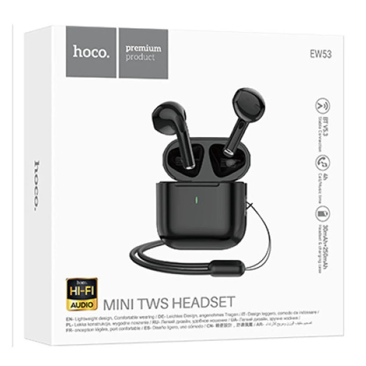 Беспроводные TWS наушники Hoco EW53 Black