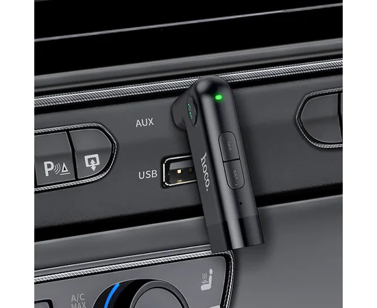 Bluetooth FM Трансмітер HOCO E53 Dawn Sound, бездротовий Чорний