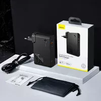 СЗУ + Power Bank 2in1 Baseus GaN (2 Type-C/ 45W) + 10 000 mAh Черный