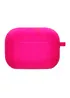Силіконовий футляр з мікрофіброю для навушників Airpods Pro 2 Рожевий / Barbie pink