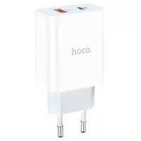 СЗУ HOCO C97A PD20W+QC3.0 (1USB/1Type-C/3A) Белый