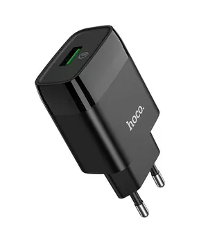 СЗУ Hoco C72Q QC3.0 (1USB / 2A) Чорний