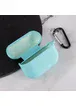 Силіконовий футляр з мікрофіброю для навушників Airpods Pro 2 Бірюзовий / Marine Green