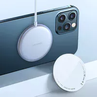 БЗУ Usams US-CD160 W2,15W, Type-C (магнитный) Серебряный