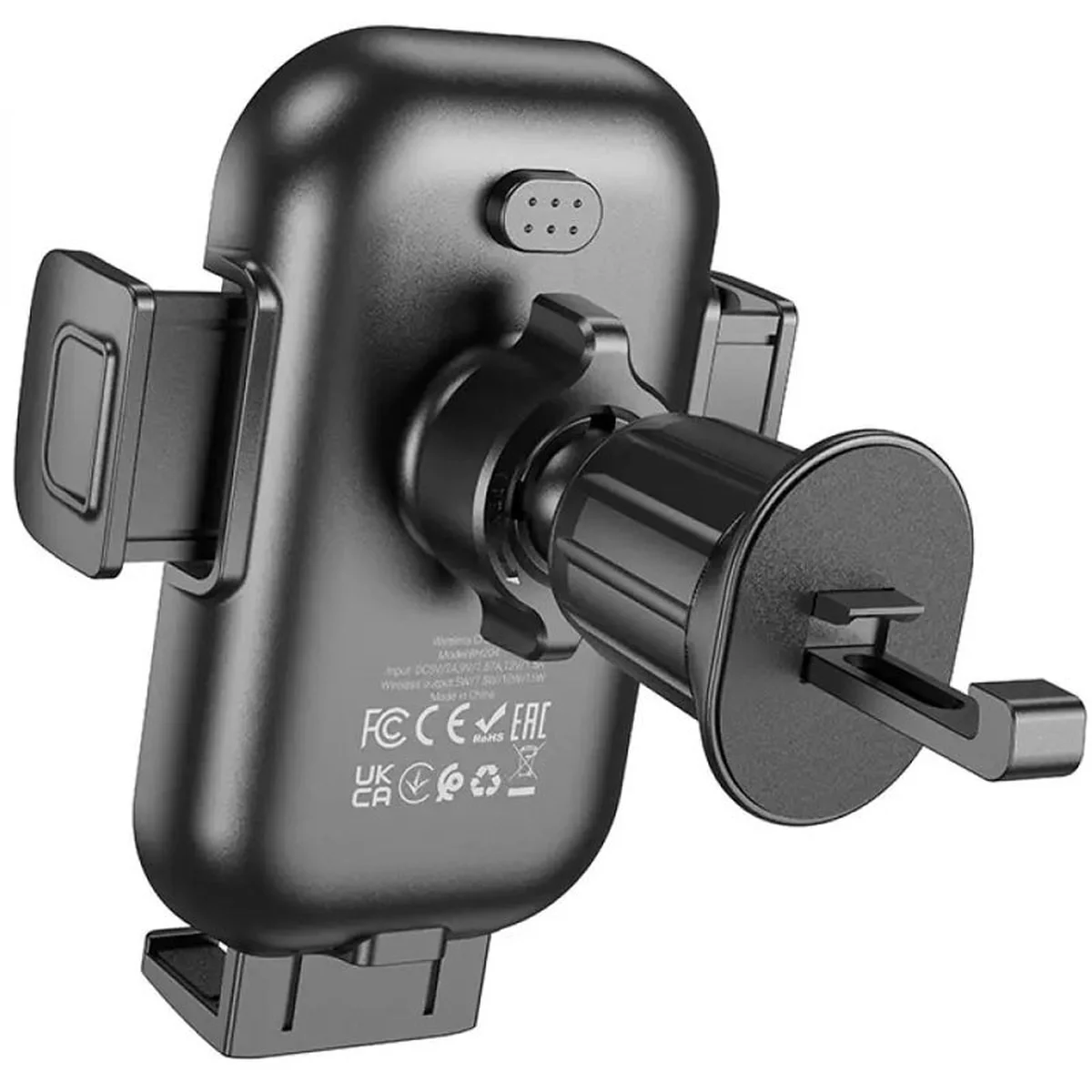 Автодержатель с БЗУ Borofone BH204 Blue Charm (air outlet) Black