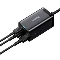 СЗУ Baseus GaN3 Pro 2хType-C+2USB 65W EU (з Cable Type-C to Type-C 100W (20V/5A) 1m) (CCGP04) Black