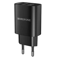 СЗУ Borofone BN2 (2USB/2.1A) Черный