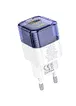 СЗУ Hoco C131A Platium PD30W+QC3.0 Transparent blue