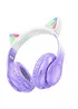 Накладні бездротові навушники Hoco W42 Cat Purple grape