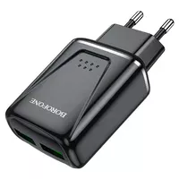 СЗУ Borofone BA54A QC3.0 (2USB/3A/18W) Черный