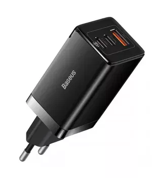 СЗУ Baseus GaN5 Pro 65W 2Type-C+USB 100W EU (CCGP12020) Black