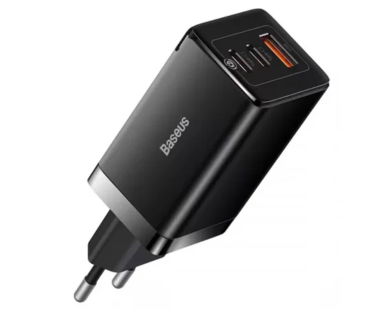 СЗУ Baseus GaN5 Pro 65W 2Type-C+USB 100W EU (CCGP12020) Black