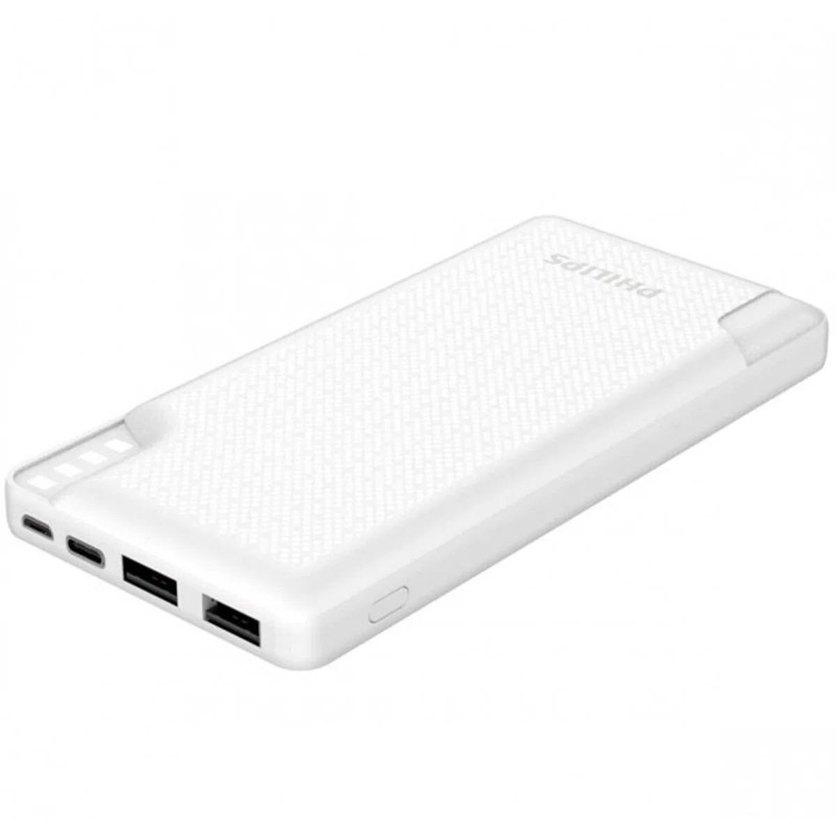 Портативний зарядний пристрій Powerbank Philips Display 10000mAh 12W (DLP2010N/62) Білий