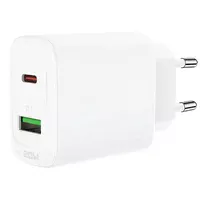 СЗУ Acefast A25 PD20W (USB-C+USB-A) dual port White