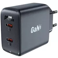 СЗУ Acefast A49 PD35W GaN (USB-C+USB-C) dual port Black
