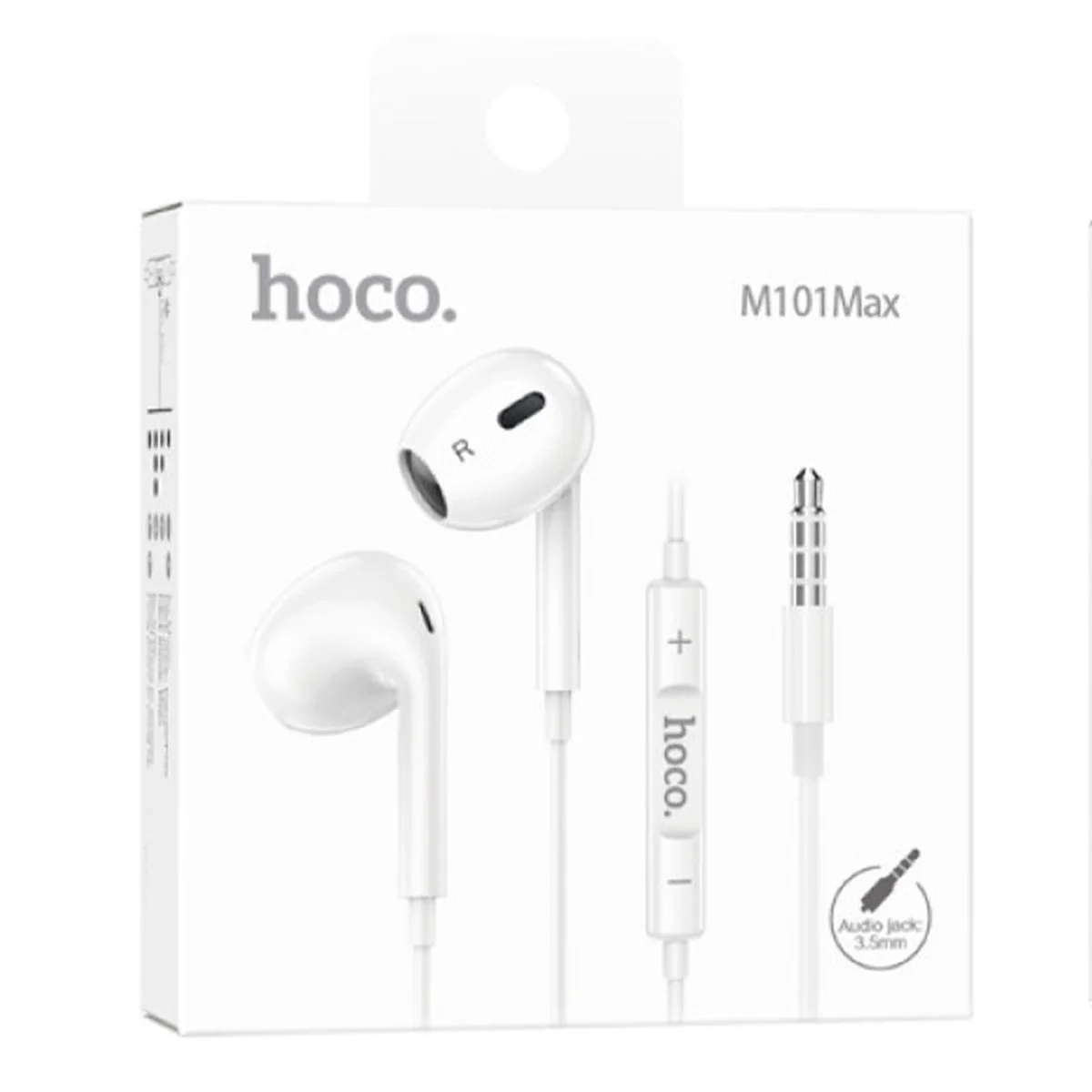 Стерео наушники Hoco M101 Max 3.5mm White