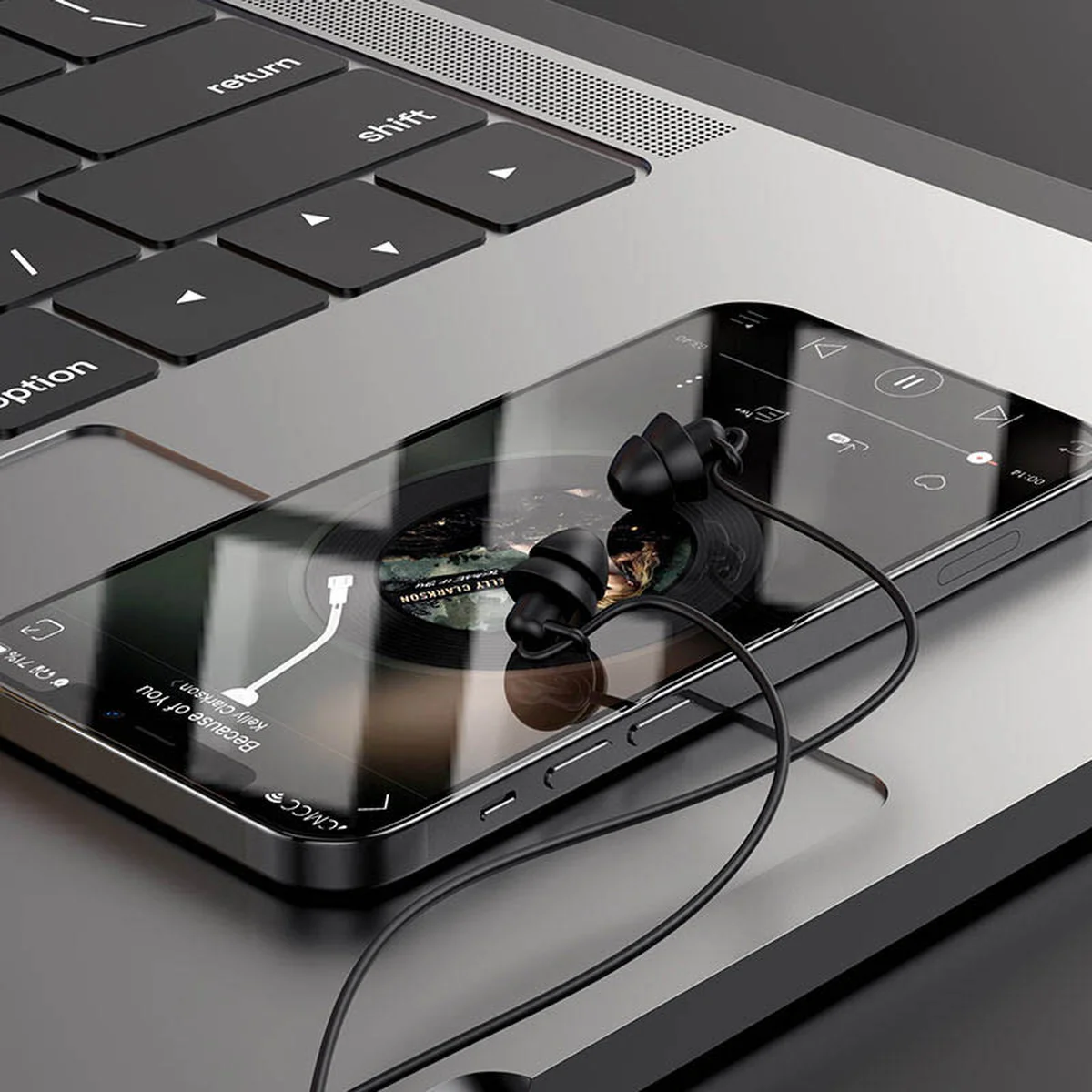 Стерео Навушники Hoco M81 Imperceptible universal sleeping earphone Black