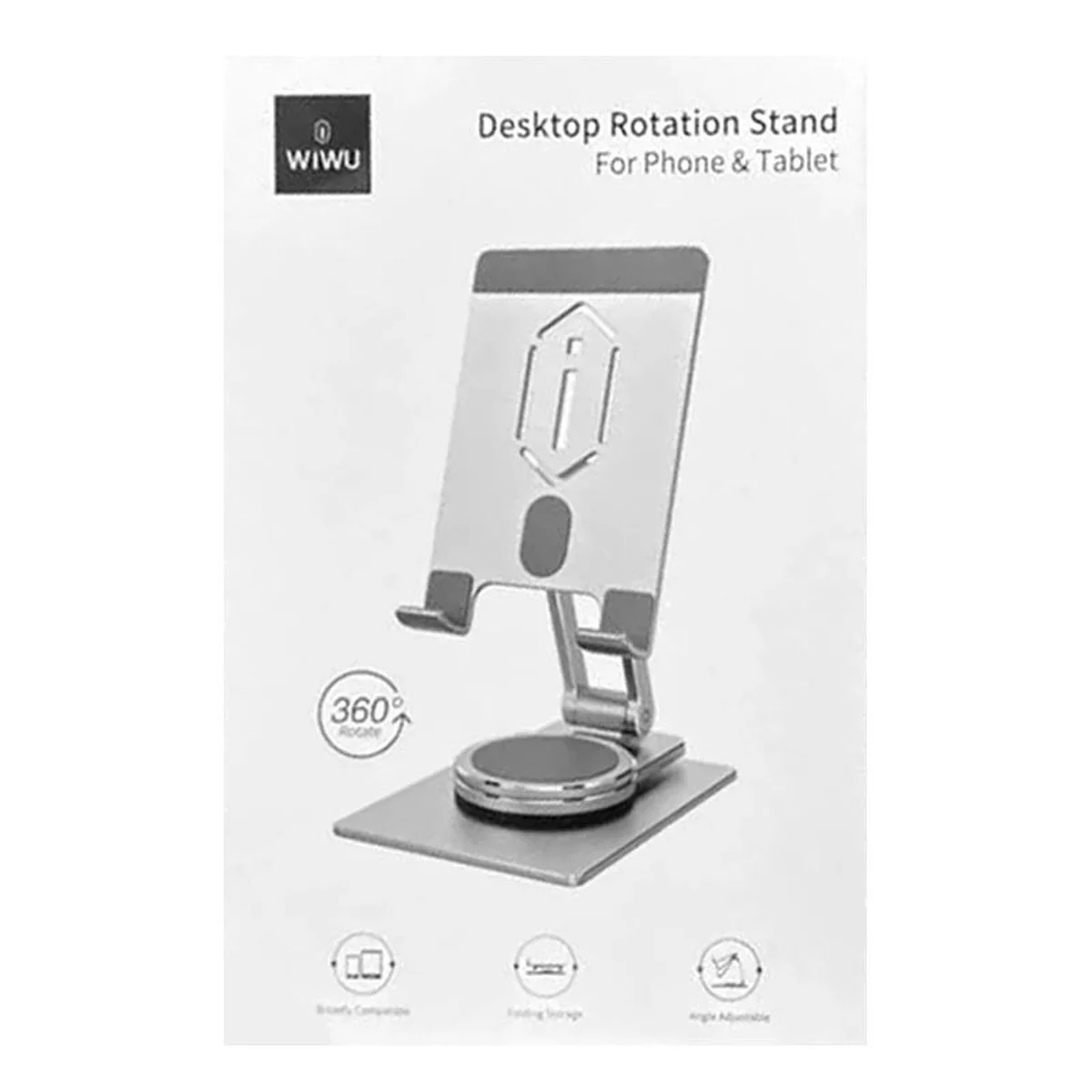 Підставка для планшетів WIWU ZM107 Desktop Rotation Stand For Tablet up to 12.9 inch Silver