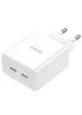 СЗУ Hoco C108A PD 35W (2 Type-C) White