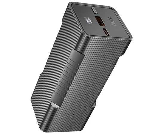 Портативний зарядний пристрій Power Bank Hoco Q15 Flashlight 22.5W 10000 mAh Black