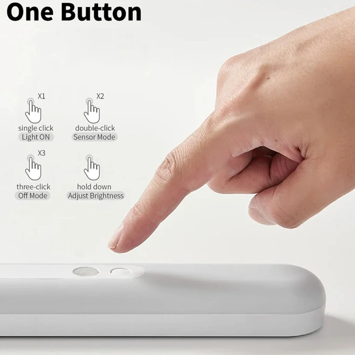 Сенсорный светильник LED с датчиком движения MZ-L1101 (180*43*25mm) Warm light