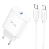 СЗУ Hoco C104A PD 20W Type-C to Type-C White