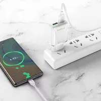 СЗУ Borofone BA54A Wide road QC3.0 (2USB) + Type-C White