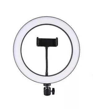 Кільцева світлодіодна лампа Flat Ring 10" + tripod 2.1m Black