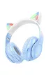 Накладні бездротові навушники Hoco W42 Cat Crystal Blue