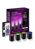 Настінна LED лампа RGB Intelligent wall lamp 4 pcs with Bluetooth European plug with app Black