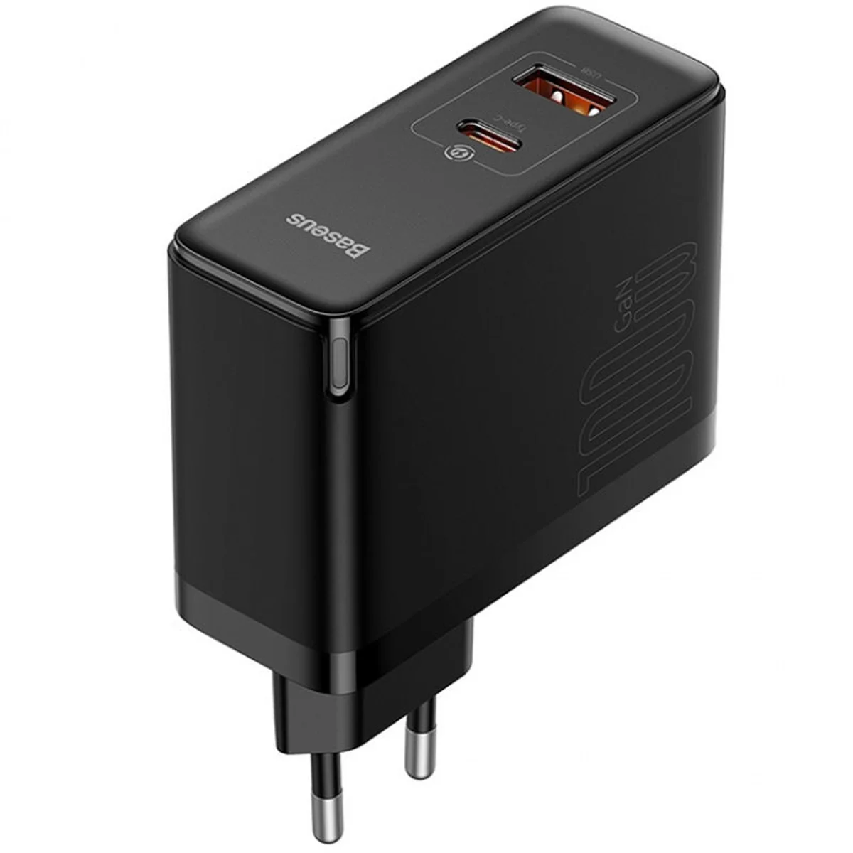 СЗУ Baseus GaN5 Pro Type-C+USB 100W EU (CCGP09020) Чорний