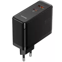 СЗУ Baseus GaN5 Pro Type-C+USB 100W EU (CCGP09020) Чорний