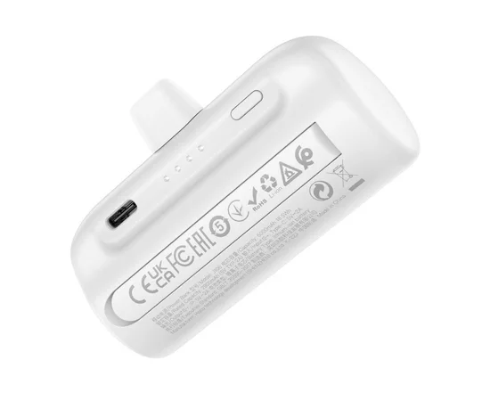 Портативний зарядний пристрій Power Bank Hoco J106 Pocket Lightning 5000 mAh White
