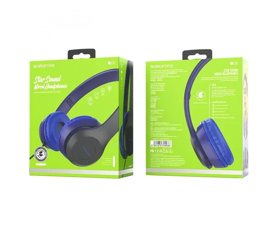 Стерео Наушники BOROFONE BO5 Синий