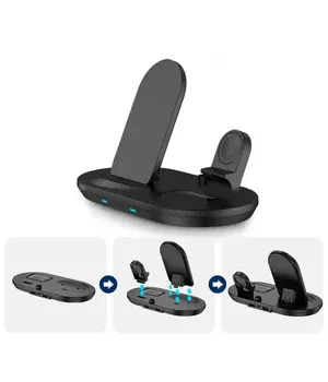 БЗУ + слот Apple Pencil J887 4in1 Black