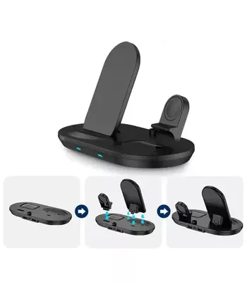 БЗУ + слот Apple Pencil J887 4in1 Black